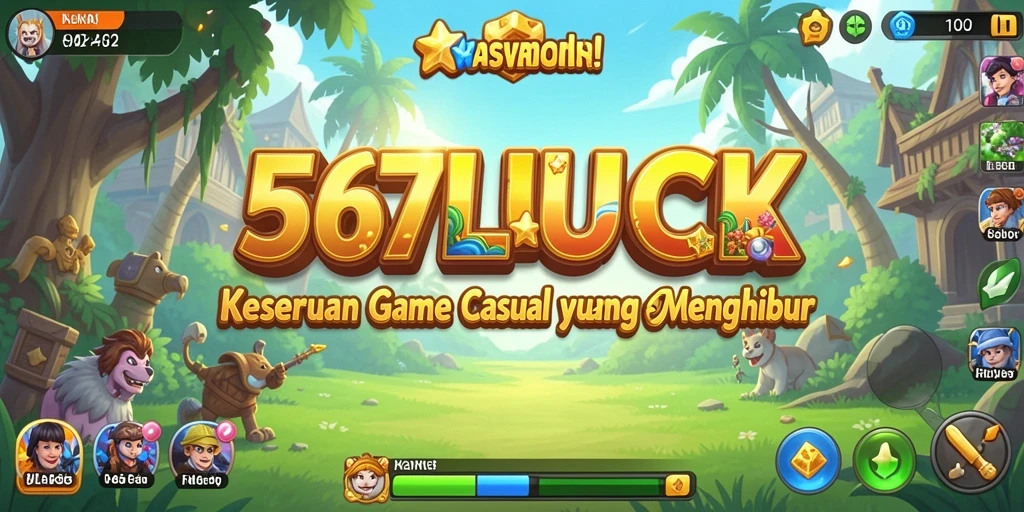 Tampilan layar utama <strong>567LUCK</strong> dengan gameplay yang penuh warna dan interaktif.