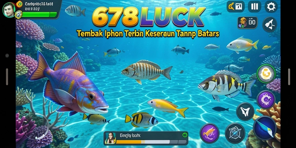 Screenshot gameplay seru dari 678LUCK dengan aksi menembak ikan.