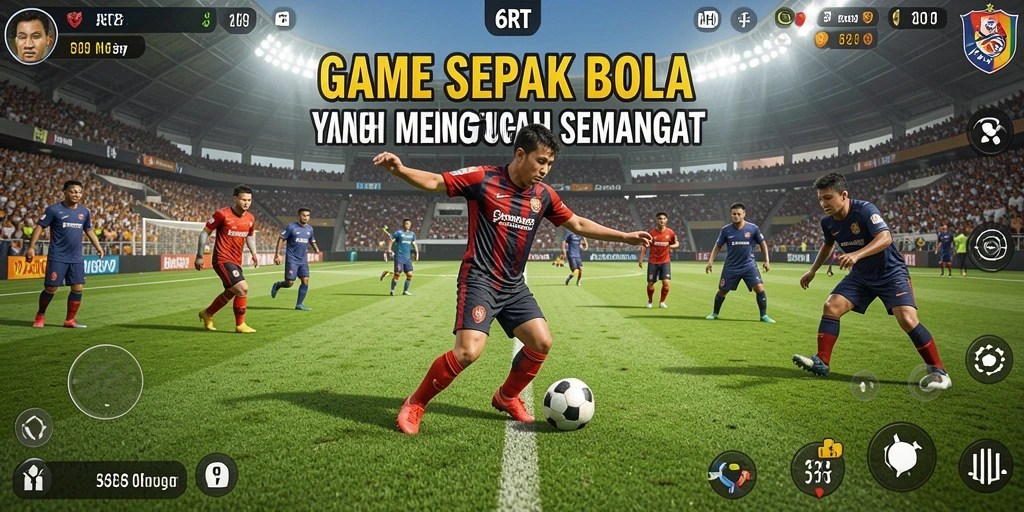 Tampilan gameplay 6RT yang dinamis dan mendebarkan.