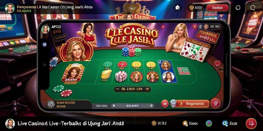 Gameplay mendebarkan dari Live Casino API33 dengan dealer profesional.