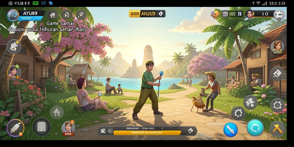 Tampilan gameplay AYU89 yang menyenangkan dan penuh warna.