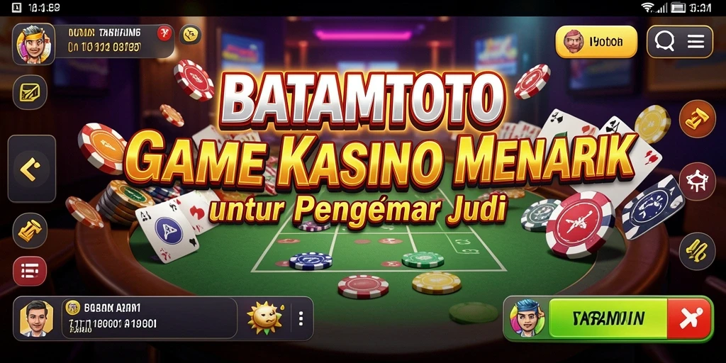 Screenshot gameplay menarik dari BATAMTOTO menampilkan suasana Kasino online.
