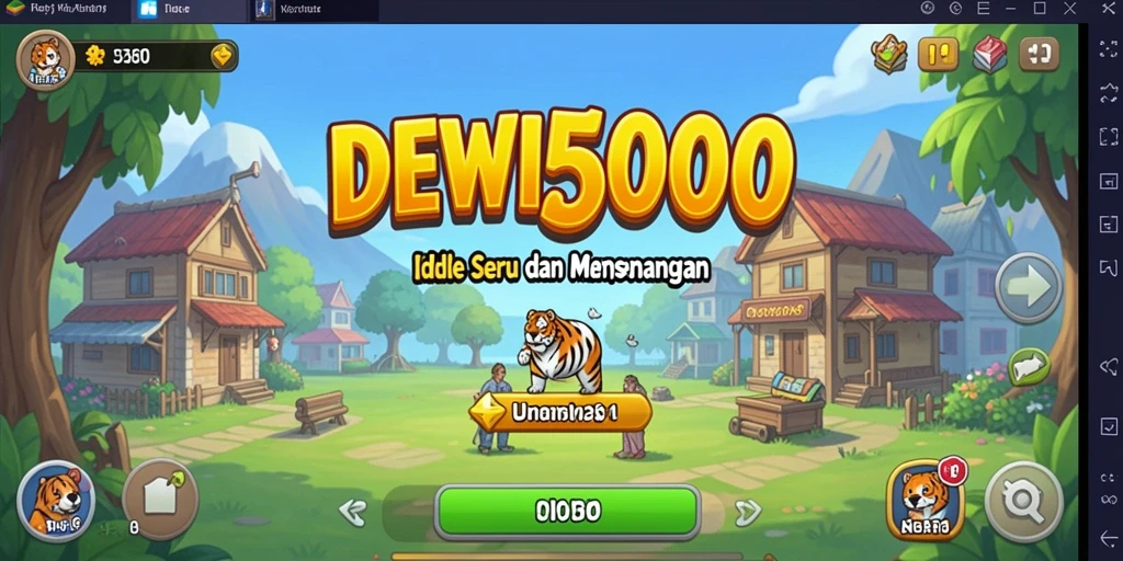Tampilan screenshot DEWI5000 dengan gameplay Idle yang menarik.
