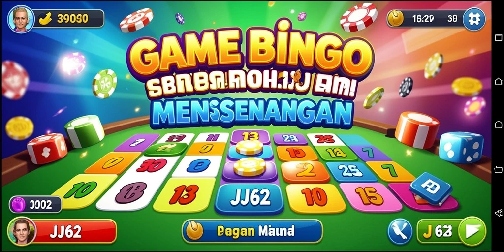Screenshot utama JJ62 menampilkan gameplay Bingo yang seru.