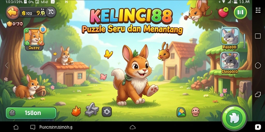 Tangkapan layar permainan KELINCI88 dengan tantangan Puzzle menarik.
