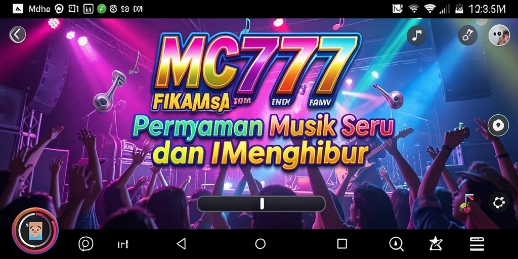 Tampilan gameplay MC777 yang penuh warna dan interaktif.