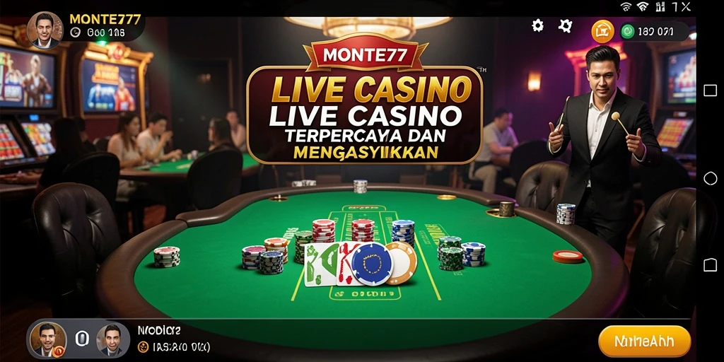 Tampilan gameplay Live Casino yang menarik dan interaktif.