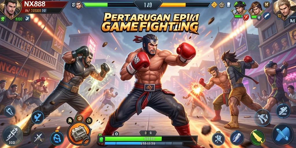 Tampilkan aksi pertarungan seru dalam NX888 dengan karakter unik.