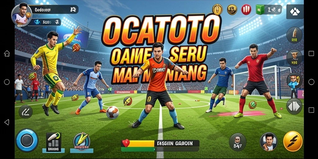 Tampilan gameplay OCATOTO yang seru dalam berbagai olahraga.