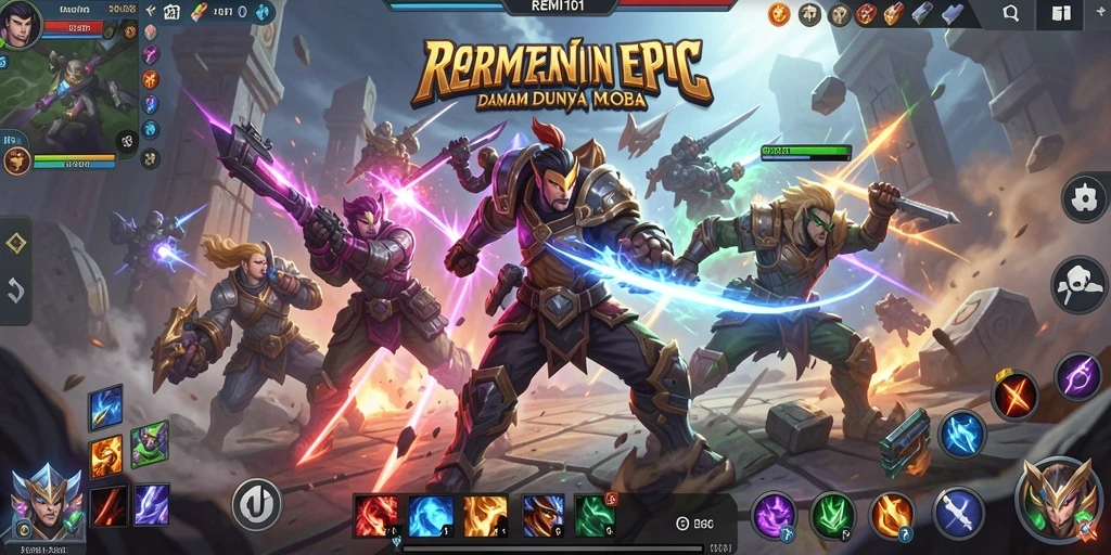 Tampilan gameplay seru dan strategis di REMI101.