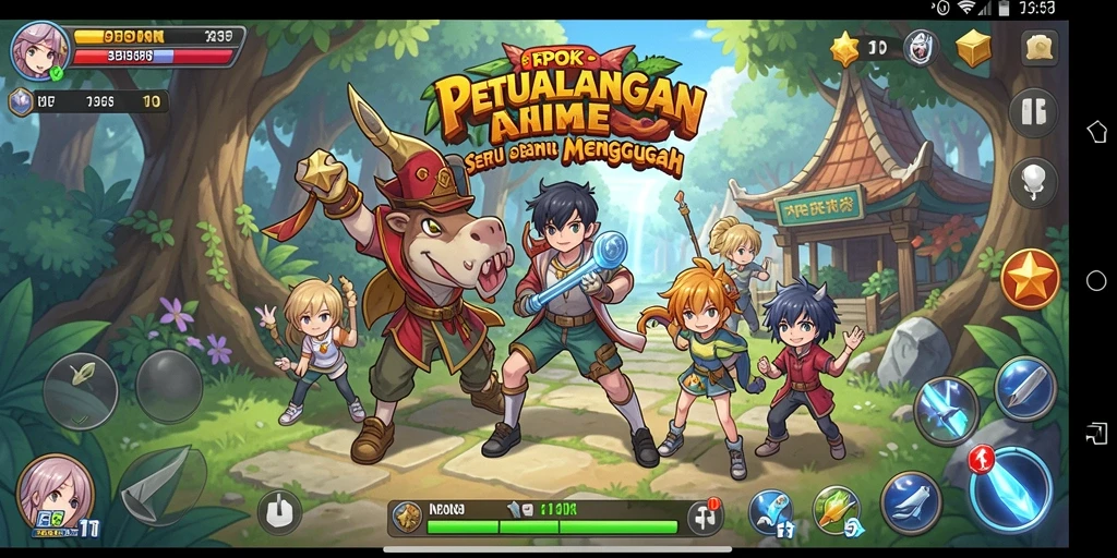 Gameplay RPOK yang penuh aksi dan karakter anime yang menarik.