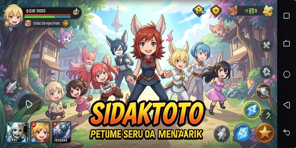 Tampilan gameplay SIDAKTOTO yang seru dan penuh warna.