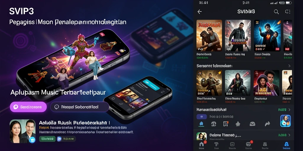 Screenshot gameplay SVIP3 menampilkan interaksi musik yang seru.
